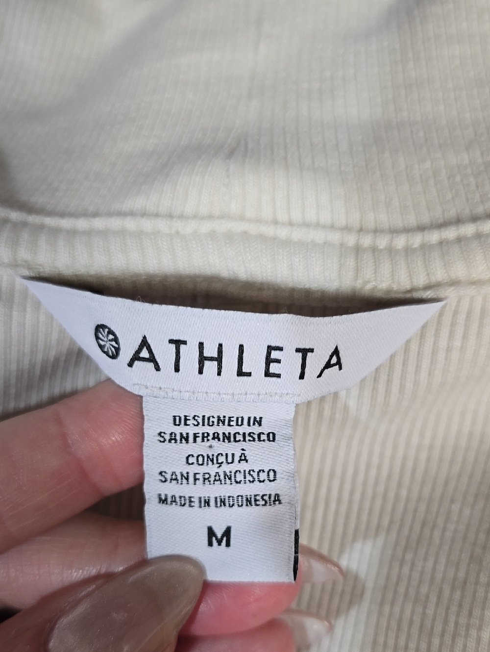 Athleta Presence Cocoon Wrap Bone Size Medium NWT - Picture 7 of 8